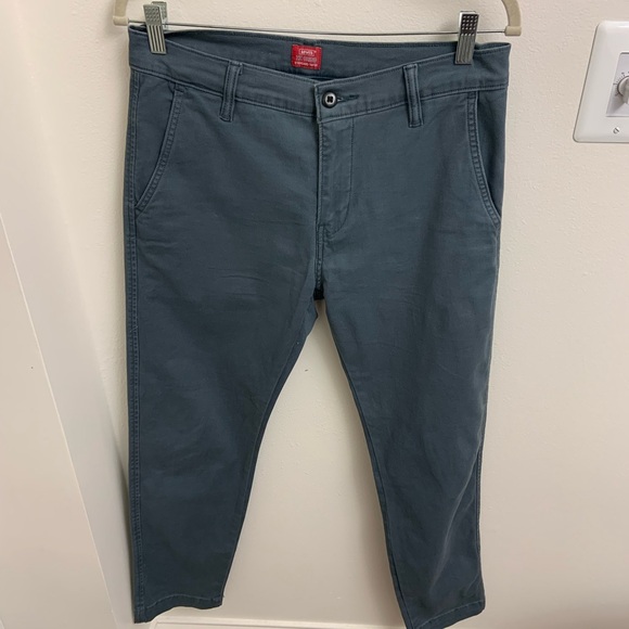 Levi’s XX Chino Standard Taper Stretch Pants Blue Gray Mens 30x30 - Picture 2 of 6